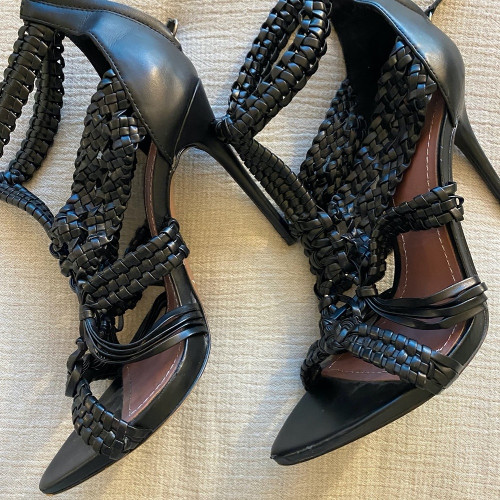 Zara Braided High Heels